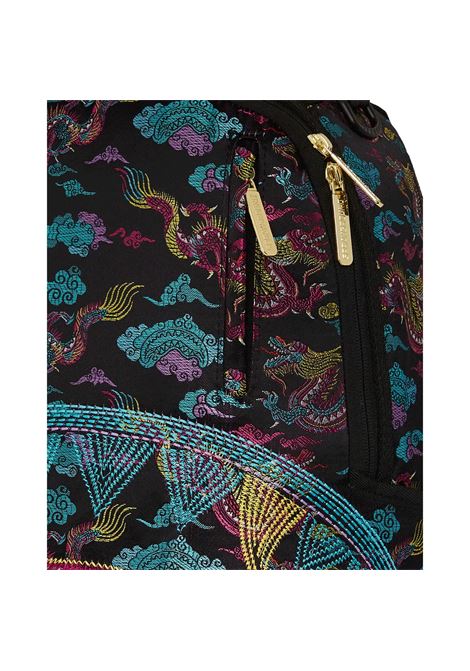 Zaino Shark Embroidered Dragons Nero con Ricami Multicolor SPRAYGROUND | Zaino | B3605CAMPIONE