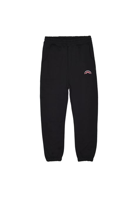Pantaloni Tuta Neri con Logo Sprayground e Polsini Elasticizzati SPRAYGROUND | Pantalone | SP515CAMPIONE