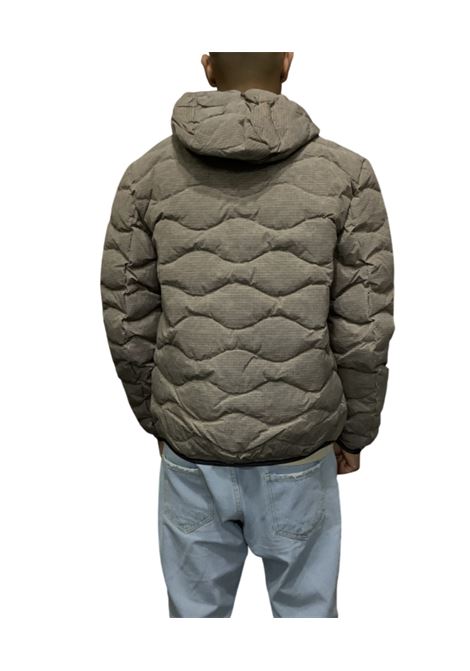 Piumino color lontra Wave con Trapuntatura ad Onde e Taschino BLAUER | Piumino | BLUC03074341