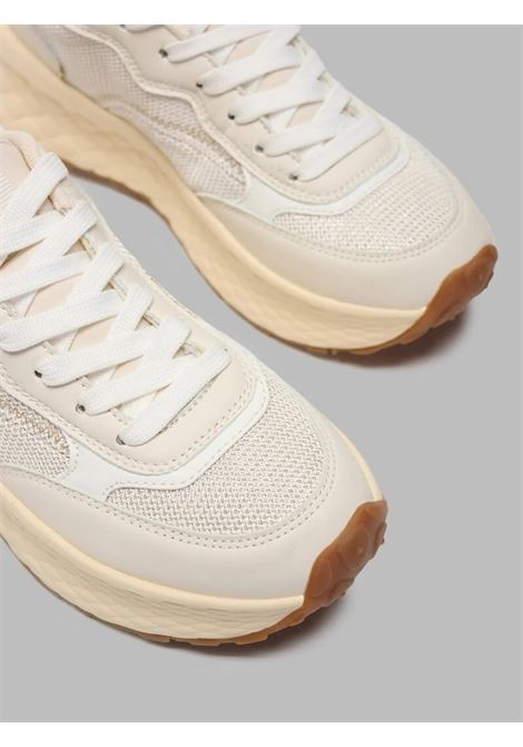 Sneaker Lynn01-LEG Crema con logo Blauer laterale BLAUER | Scarpa | LYNN01/LEGCRE