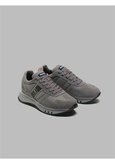 Sneakers Tokyo01-TAS Grigie in Pelle Scamosciata e Tessuto BLAUER | Scarpa | TOKYO01/TASGREY