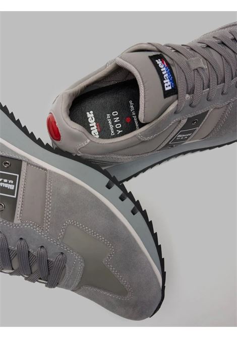 Sneakers Tokyo01-TAS Grigie in Pelle Scamosciata e Tessuto BLAUER | Scarpa | TOKYO01/TASGREY