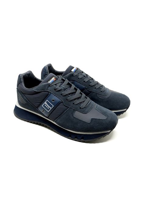 Sneaker Tokyo01Tas Uomo Blu Navy in Pelle e Tessuto Tecnico BLAUER | Scarpa | TOKYO01/TASNVY