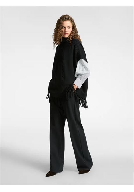 Pantalone Nero Maschile in Punto Milano Recycled ELENA MIRO | Pantalone | P151P000341N033