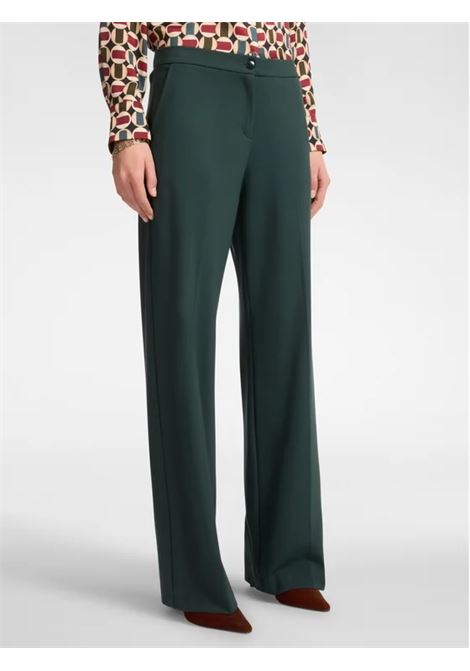 Pantalone verde Maschile in Punto Milano Recycled ELENA MIRO | Pantalone | P151P000341N035