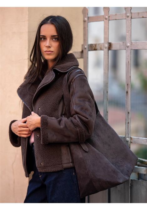 Borsa Adelio testa di moro in sintetico effetto camoscio EMME DI MARELLA | Borsa | ADELIO002