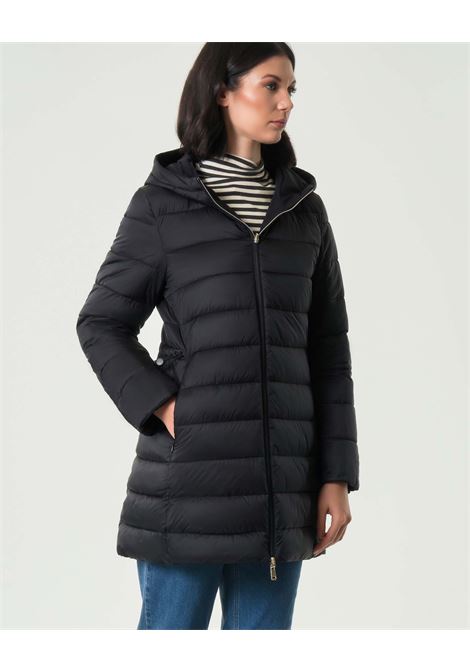 Piumino reversibile imbottito lungo Bang nero in tessuto tecnico EMME DI MARELLA | Piumino | BANG005