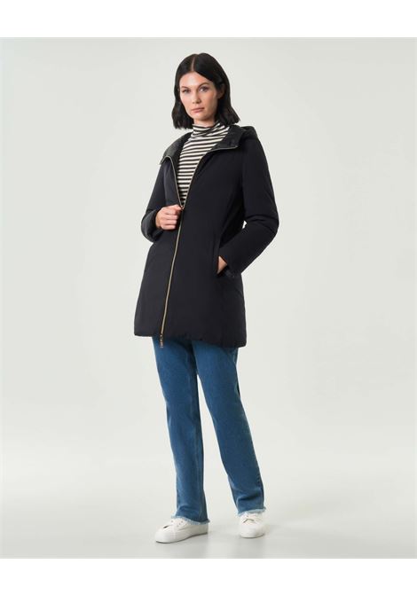 Piumino reversibile imbottito lungo Bang nero in tessuto tecnico EMME DI MARELLA | Piumino | BANG005