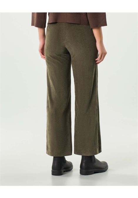 Pantalone Dritto in Velluto a Coste Destino verde khaki EMME DI MARELLA | Pantalone | DESTINO005