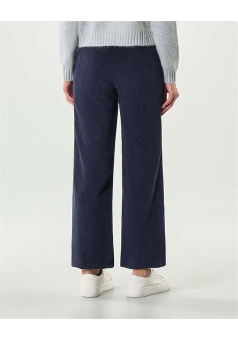 Pantalone Dritto in Velluto a Coste Destino blu EMME DI MARELLA | Pantalone | DESTINO008