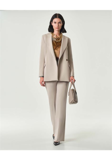 Pantalone Flare Stretch Franca bianco sporco con Linea Aderente EMME DI MARELLA | Pantalone | FRANCA002