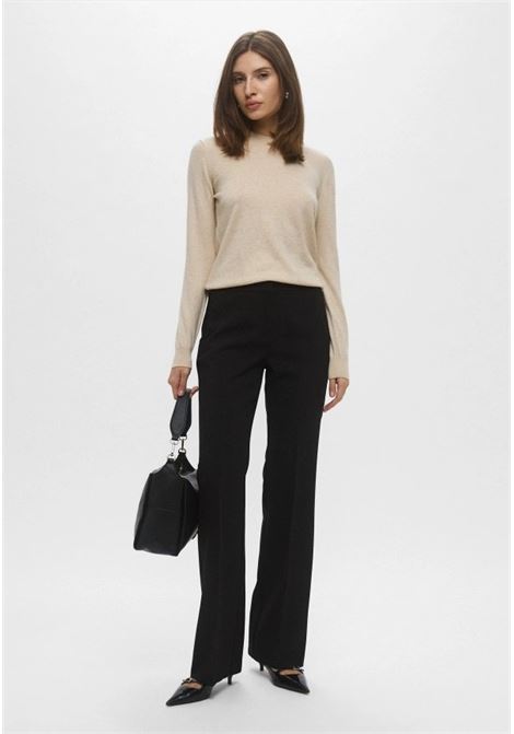 Pantalone Flare Stretch Franca Nero con Linea Aderente EMME DI MARELLA | Pantalone | FRANCA008