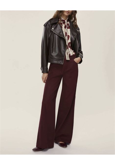 Blusa Fulvia bianco burro con Stampa Floreale bordeaux e Sciarpina EMME DI MARELLA | Camicia | FULVIA006