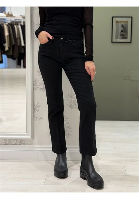 Jeans Tapered Ibisco Nero Stone in Cotone Stretch EMME DI MARELLA | Jeans | IBISCO005