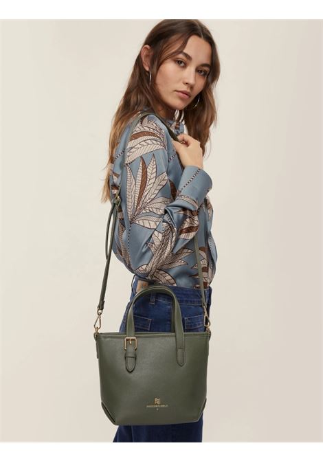 Mini shopper Miniemma verde militare in ecopelle martellata con tracolla EMME DI MARELLA | Borsa | MINIEMMA005