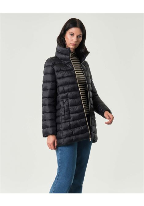 Giubbino imbottito corto Plage nero in tessuto tecnico antigoccia EMME DI MARELLA | Piumino | PLAGE015