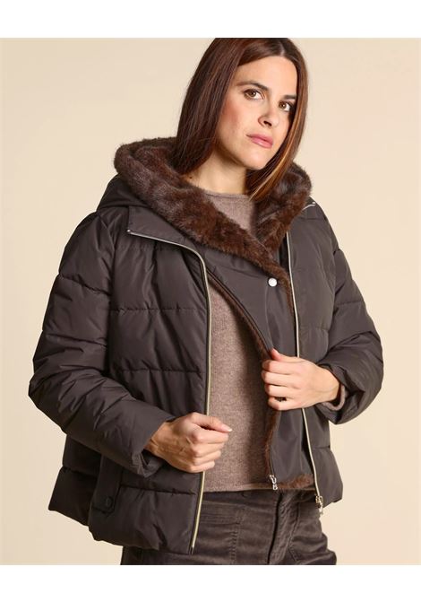 Piumino Corto Retore Cioccolato in Taffetà Tecnico EMME DI MARELLA | Piumino | RETORE003