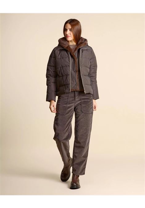 Piumino Corto Retore Cioccolato in Taffetà Tecnico EMME DI MARELLA | Piumino | RETORE003