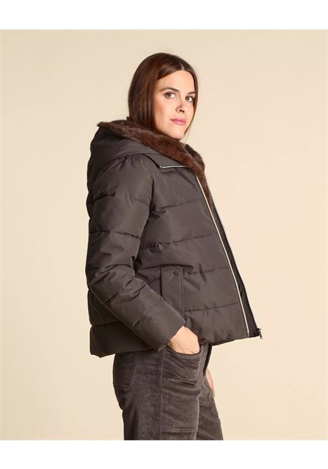 Piumino Corto Retore Cioccolato in Taffetà Tecnico EMME DI MARELLA | Piumino | RETORE003