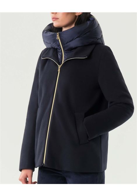 Piumino Corto Sorriso Blu Navy con Cappuccio Staccabile EMME DI MARELLA | Piumino | SORRISO013