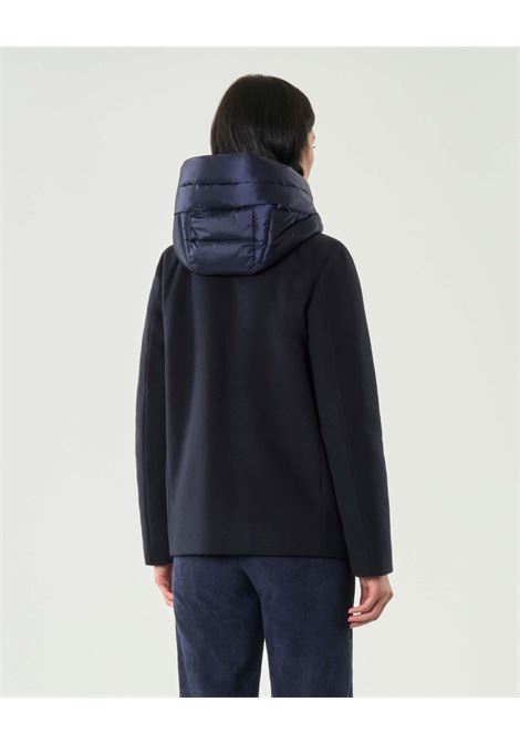 Piumino Corto Sorriso Blu Navy con Cappuccio Staccabile EMME DI MARELLA | Piumino | SORRISO013