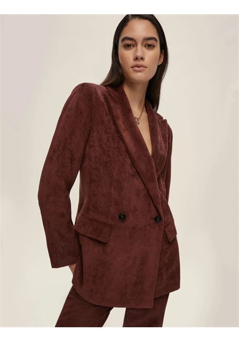 Giacca Topazio in Velluto a Coste Stretch Color Terracotta EMME DI MARELLA | Giacca | TOPAZIO004