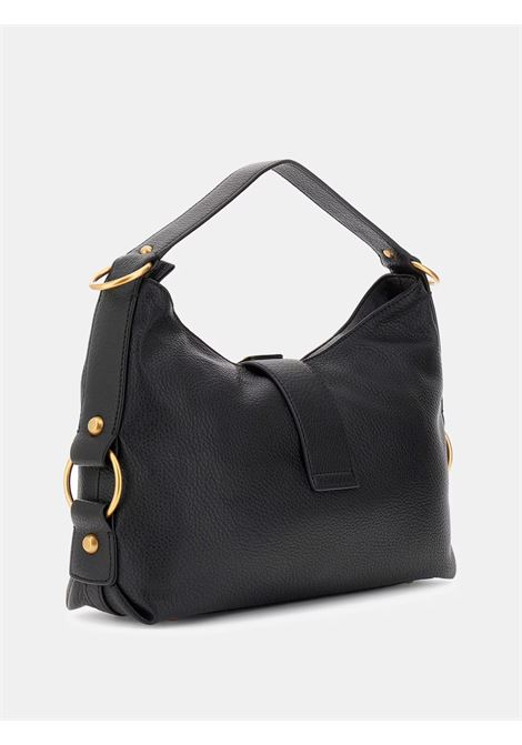 Borsa Camden Nera a Spalla con Maxi Fibbia G Dorata GUESS | Borsa | HWBB9308180BLA