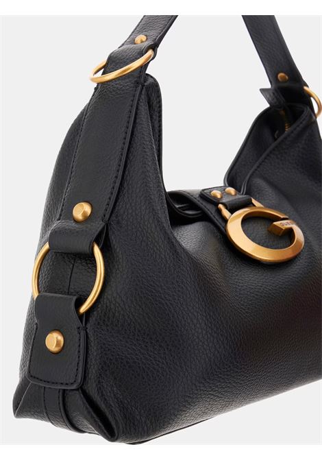 Borsa Camden Nera a Spalla con Maxi Fibbia G Dorata GUESS | Borsa | HWBB9308180BLA