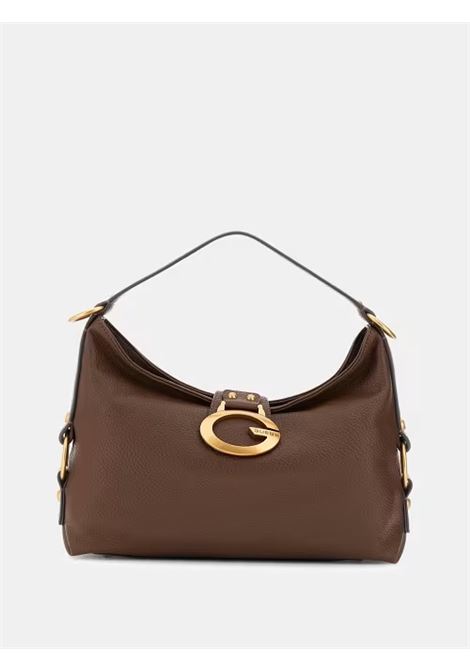 Borsa Guess Camden color caffè a Spalla con Maxi Fibbia G Dorata GUESS | Borsa | HWBB9308180ESP