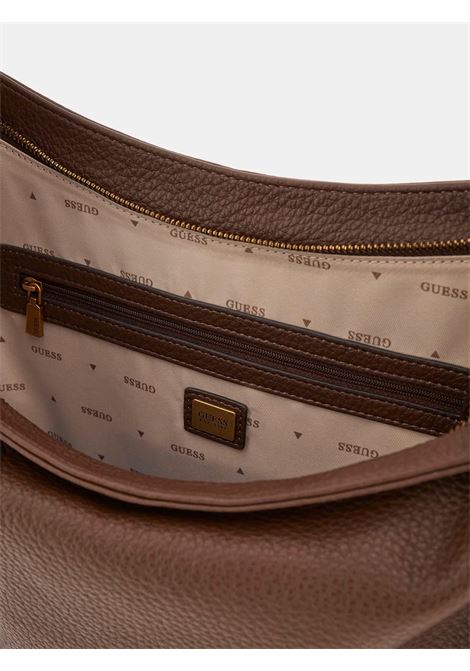 Borsa Guess Camden color caffè a Spalla con Maxi Fibbia G Dorata GUESS | Borsa | HWBB9308180ESP