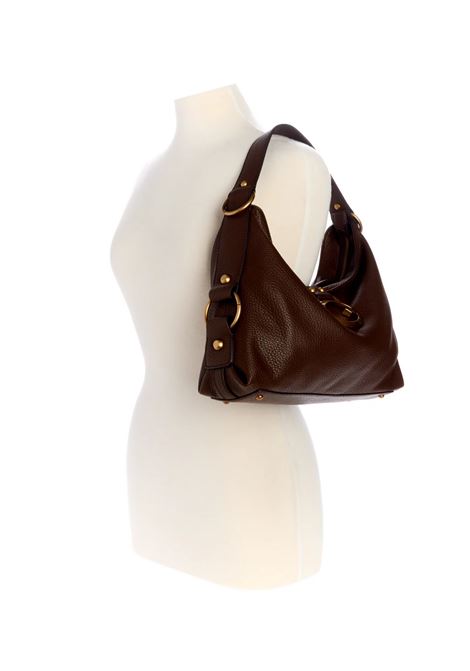 Borsa Guess Camden color caffè a Spalla con Maxi Fibbia G Dorata GUESS | Borsa | HWBB9308180ESP