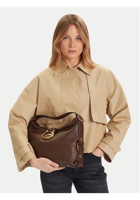 Borsa Guess Camden color caffè a Spalla con Maxi Fibbia G Dorata GUESS | Borsa | HWBB9308180ESP