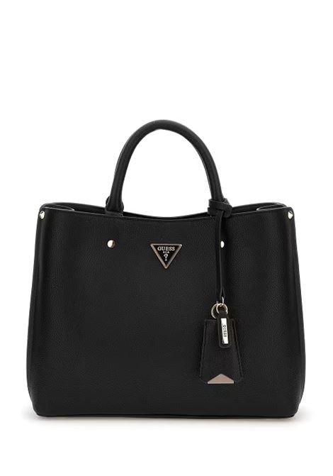 Borsa a Mano Meridian II Girlfriend Satchel Nera GUESS | Borsa | HWBG6974060BLA