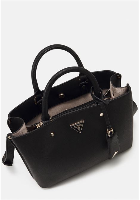 Borsa a Mano Meridian II Girlfriend Satchel Nera GUESS | Borsa | HWBG6974060BLA