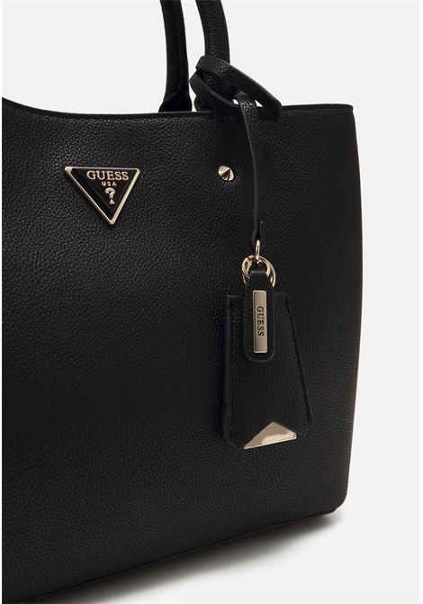 Borsa a Mano Meridian II Girlfriend Satchel Nera GUESS | Borsa | HWBG6974060BLA