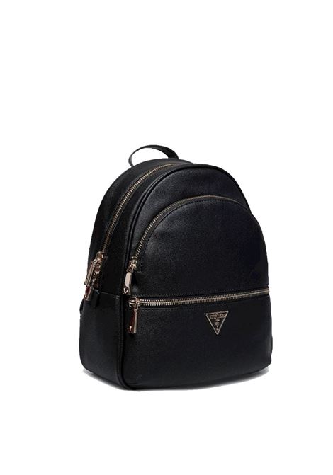 Zaino Manhattan II Large Backpack Nero in Ecopelle Liscia GUESS | Zaino | HWBG7118330BLA