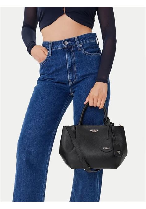 Borsa a mano Amorette in Similpelle con Charm Doppio GUESS | Borsa | HWBG7898060BLA