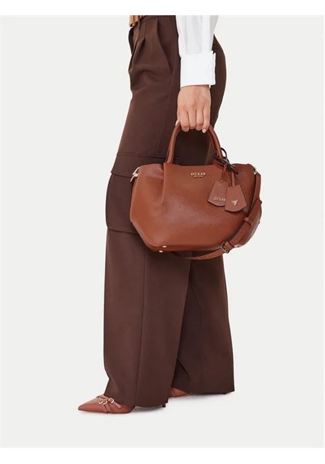 Borsa a mano Amorette in Similpelle Cognac con Charm GUESS | Borsa | HWBG7898060COG