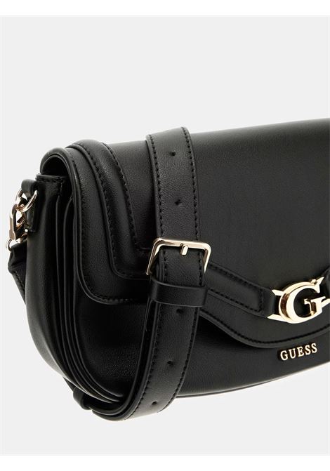 Borsa a Spalla Dea Flap Shoulder Bag Nera con Logo G e Tracolla GUESS | Borsa | HWBG7993200BLA