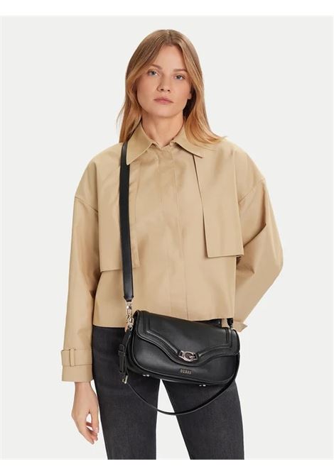 Borsa a Spalla Dea Flap Shoulder Bag Nera con Logo G e Tracolla GUESS | Borsa | HWBG7993200BLA