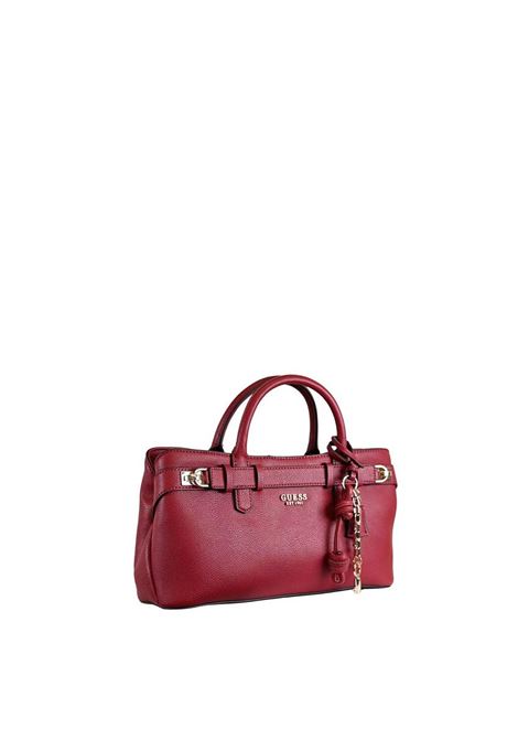Borsa Gregoria Girlfriend Satchel rossa con Dettagli Dorati GUESS | Borsa | HWBG8546060RED