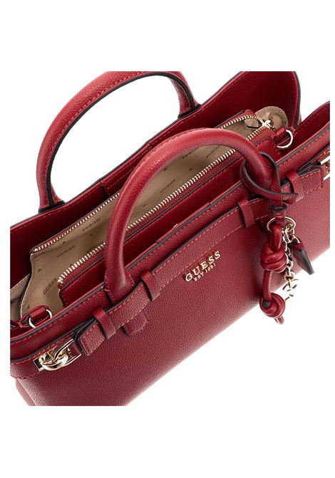 Borsa Gregoria Girlfriend Satchel rossa con Dettagli Dorati GUESS | Borsa | HWBG8546060RED