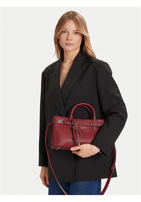 Borsa Gregoria Girlfriend Satchel rossa con Dettagli Dorati GUESS | Borsa | HWBG8546060RED