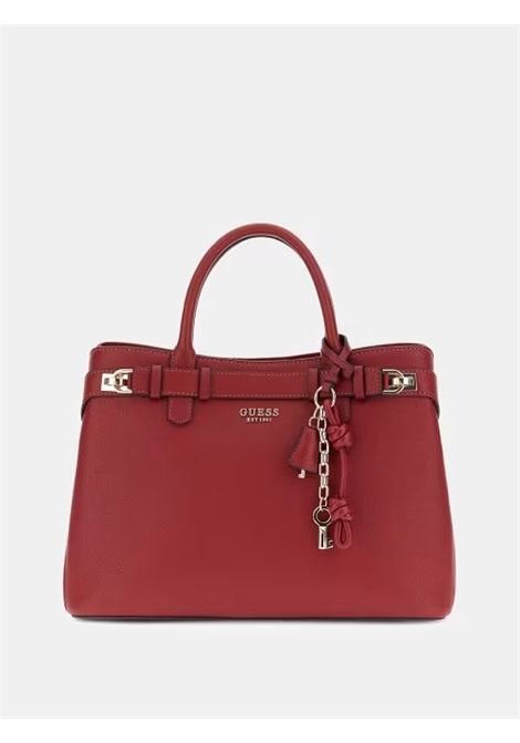 Borsa Gregoria LRG Girlfriend Satchel rossa con Dettagli Dorati GUESS | Borsa | HWBG8546070RED