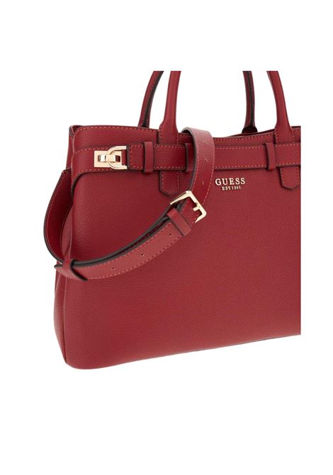 Borsa Gregoria LRG Girlfriend Satchel rossa con Dettagli Dorati GUESS | Borsa | HWBG8546070RED