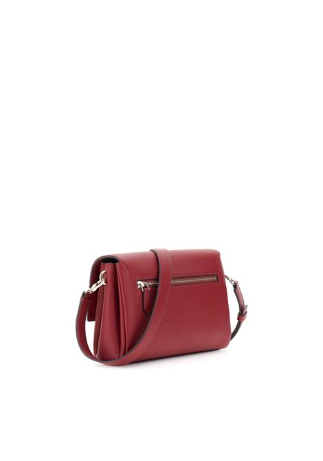 Borsa Gregoria Flap Crossbody rossa in Similpelle con Dettagli Dorati GUESS | Borsa | HWBG8546200RED