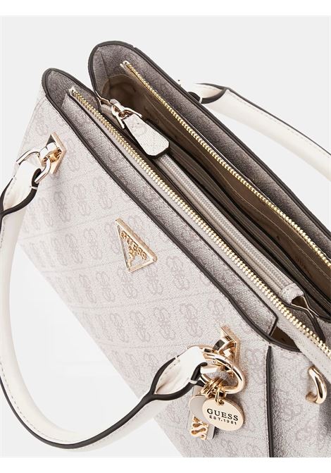 Borsa Noelle II Top Zip Shoulder Bag Dark Taupe con tracolla GUESS | Borsa | HWBG9672070DKO