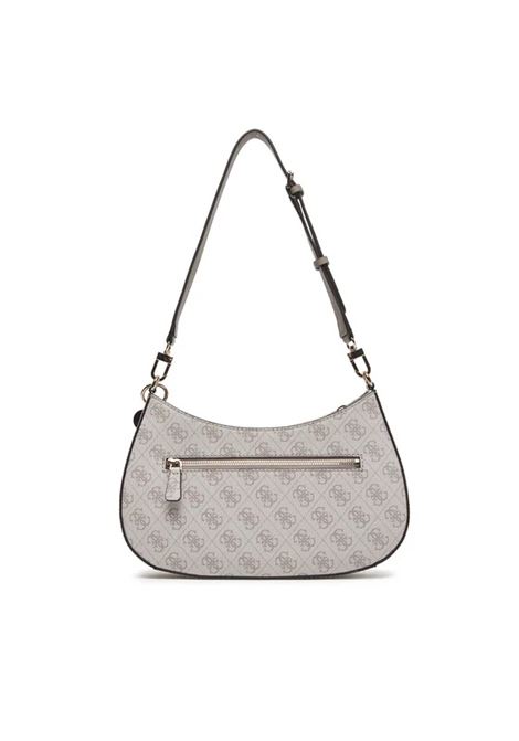 Borsa a spalla Noelle II Top Zip Shoulder Bag Dark Taupe con Logo GUESS | Borsa | HWBG9672180DKO