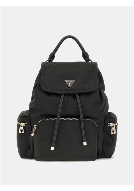 Zaino Eco Gemma Nero in Materiale Riciclato con Coulisse GUESS | Zaino | HWEYG839532BLA