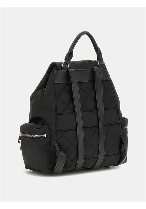 Zaino Eco Gemma Nero in Materiale Riciclato con Coulisse GUESS | Zaino | HWEYG839532BLA